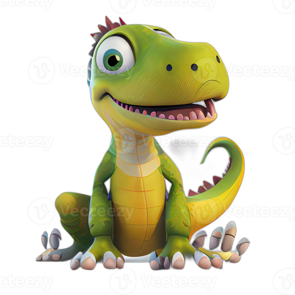 dinosauro cartone animato illustrazione, dinosauro illustrazioni, ai generato png