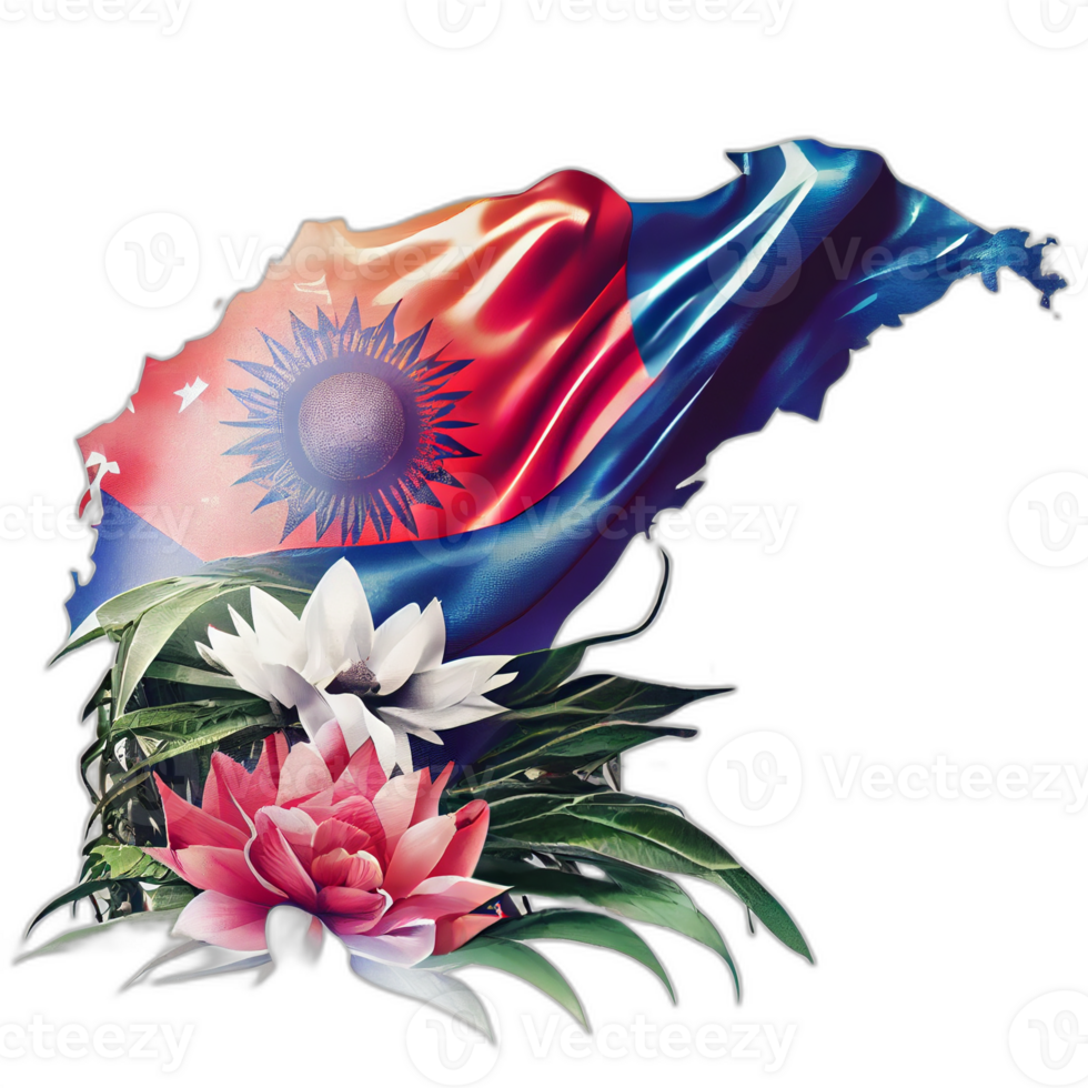 Taiwan flag patriot illustration, Taiwanese flags patriotism, png