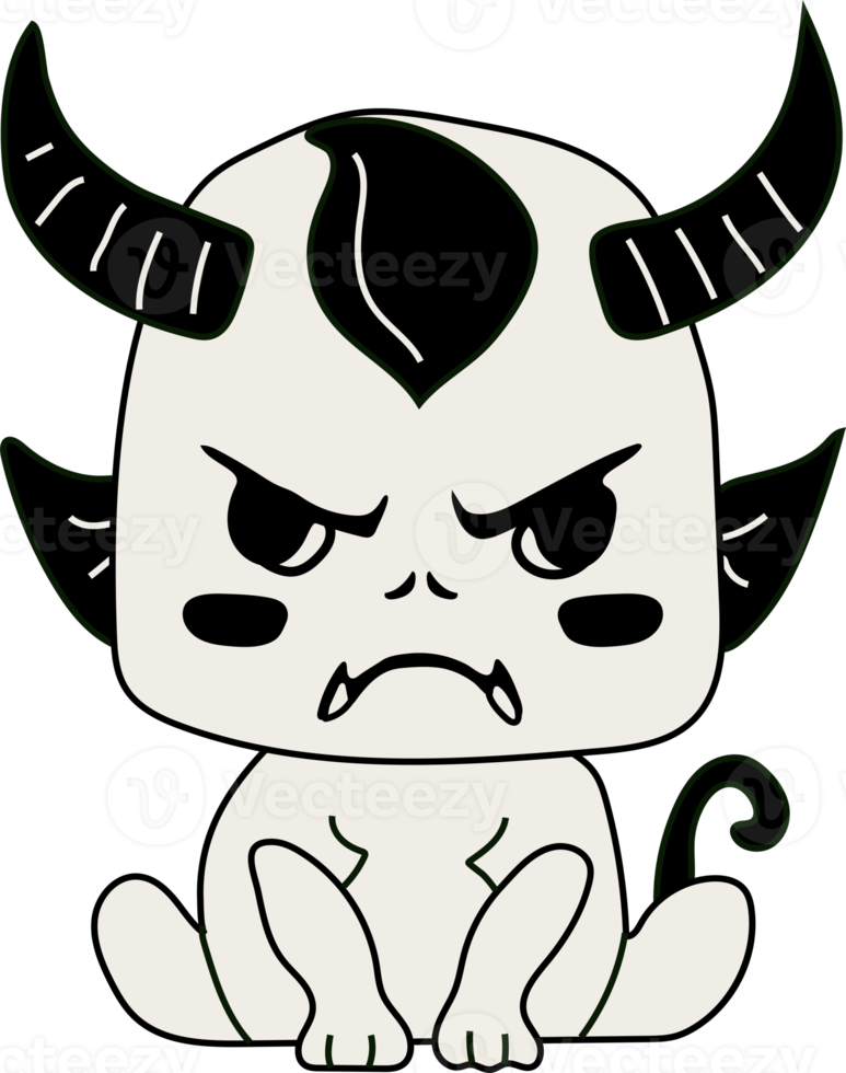 Sticker emoji emoticon emotion happy character sweet hellish entity cute horned devil, evil spirit, devilry, impure force png