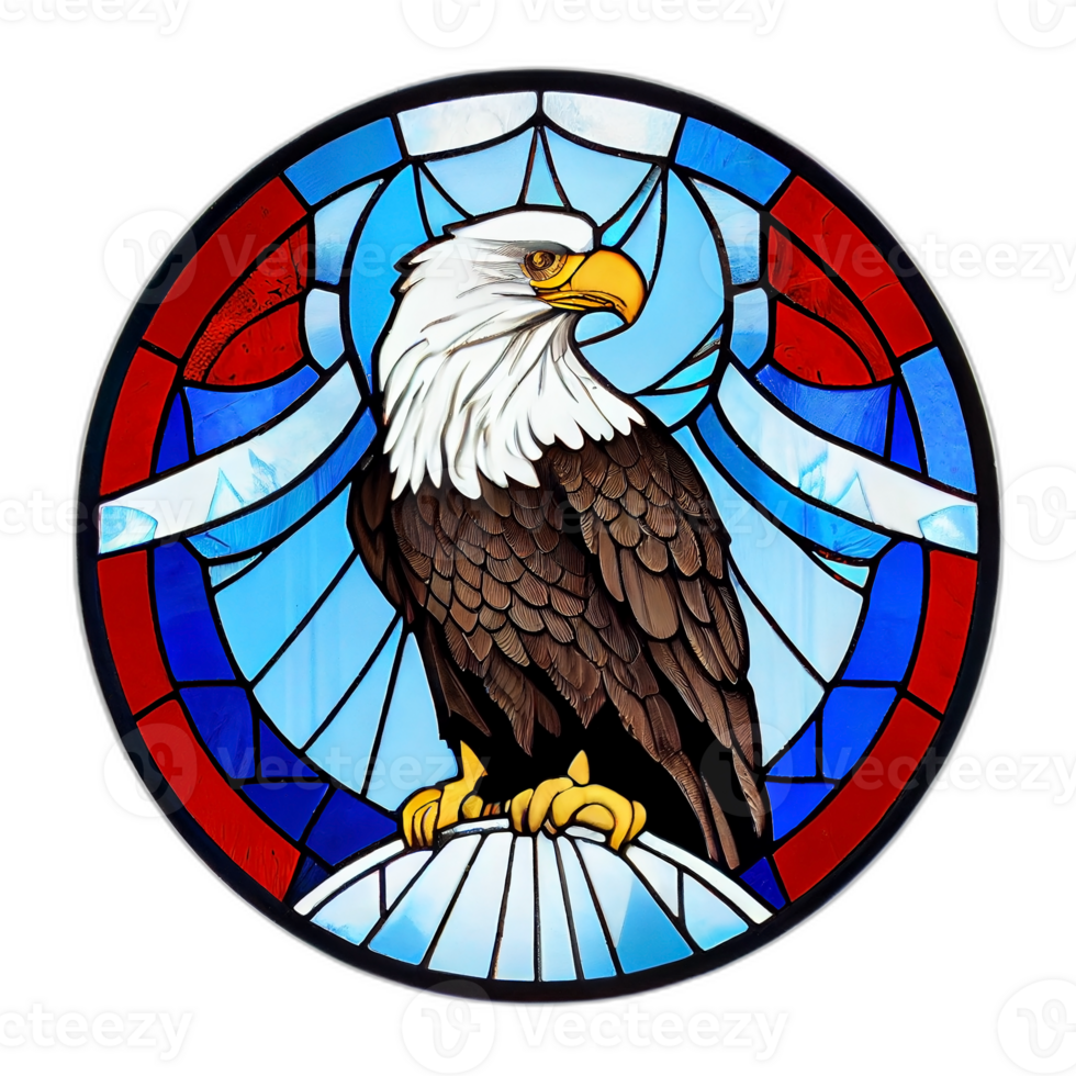 amerikanisch patriotisch Adler, Illustration, Kunstwerk, Patriot Adler, transparent Hintergrund, T-Shirt T-Shirt Design, ai generiert png