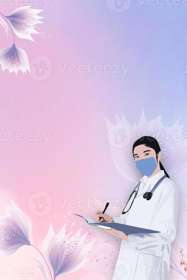 World Nurses Day May 12th doctor medical background photo