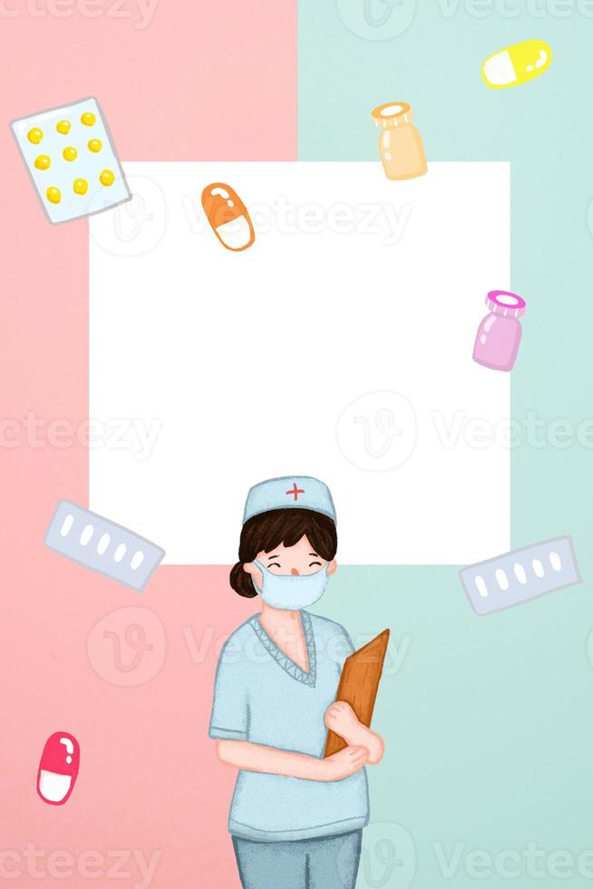 World Nurses Day May 12th doctor medical background photo