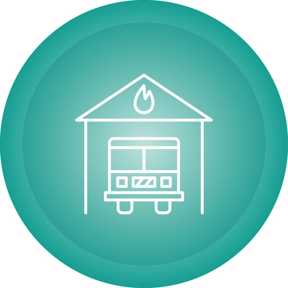 Fire Station Vector Icon