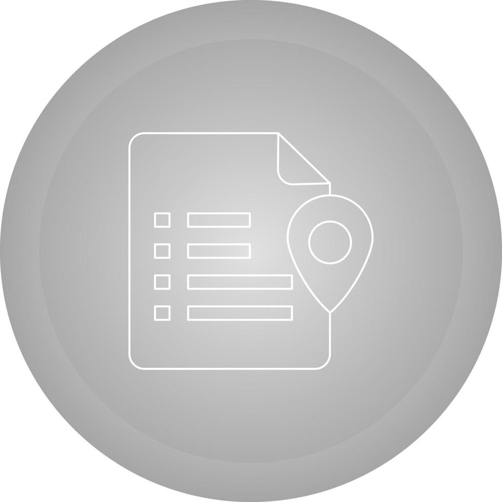 Document Location Vector Icon