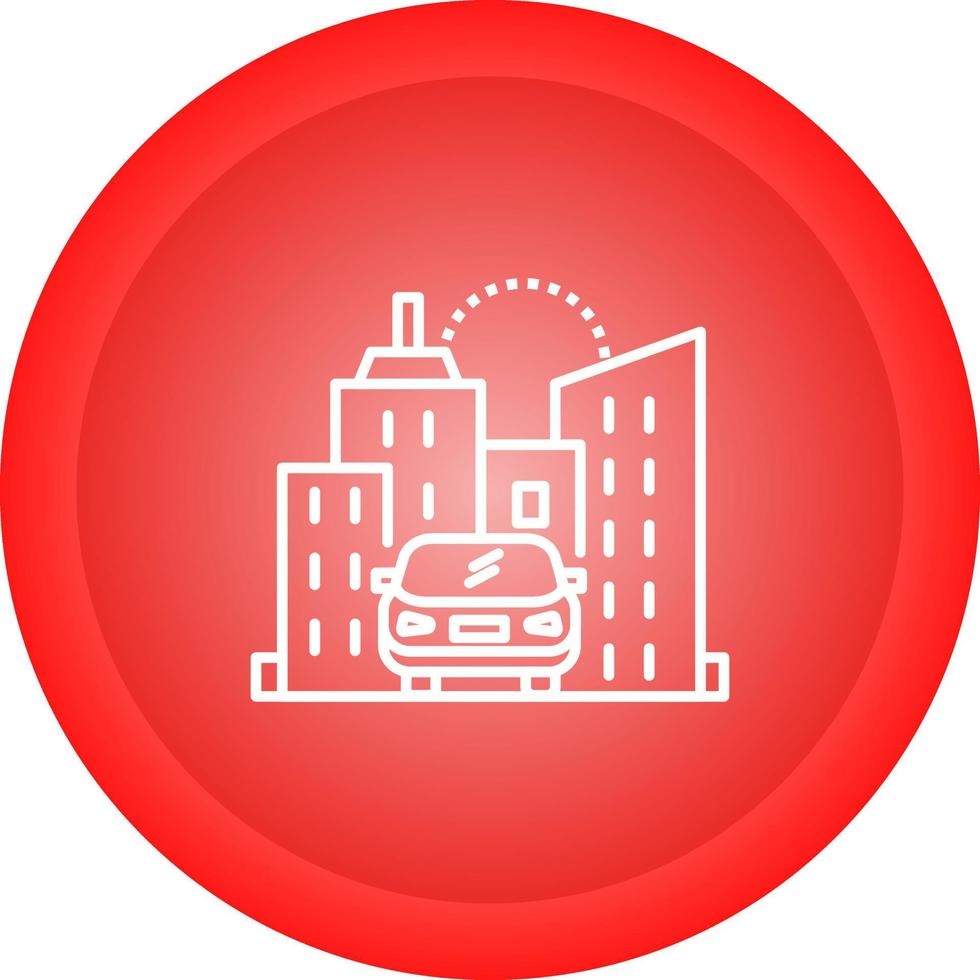 Car in city Vector Icon