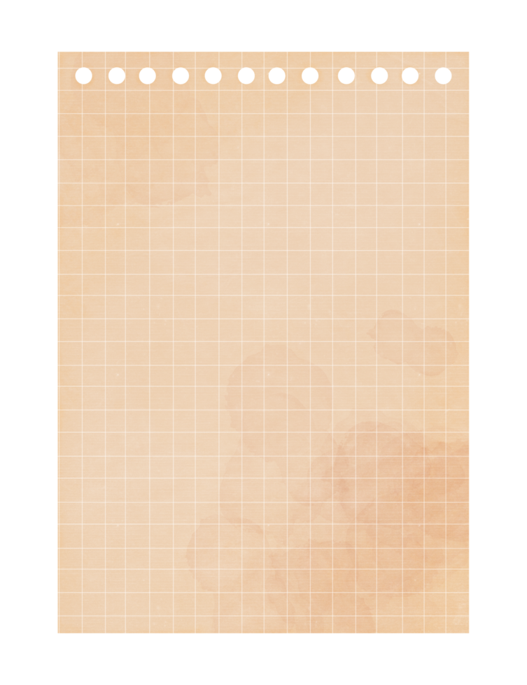 wijnoogst plakboek oud papier. getextureerde grunge blanco van aantekeningen voor planner, notitieboekje, logboek png