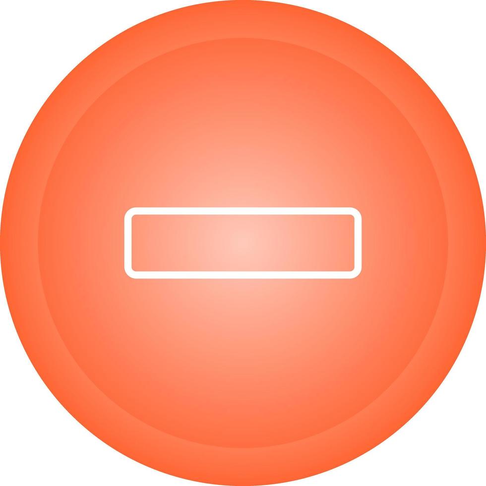 Minus Vector Icon