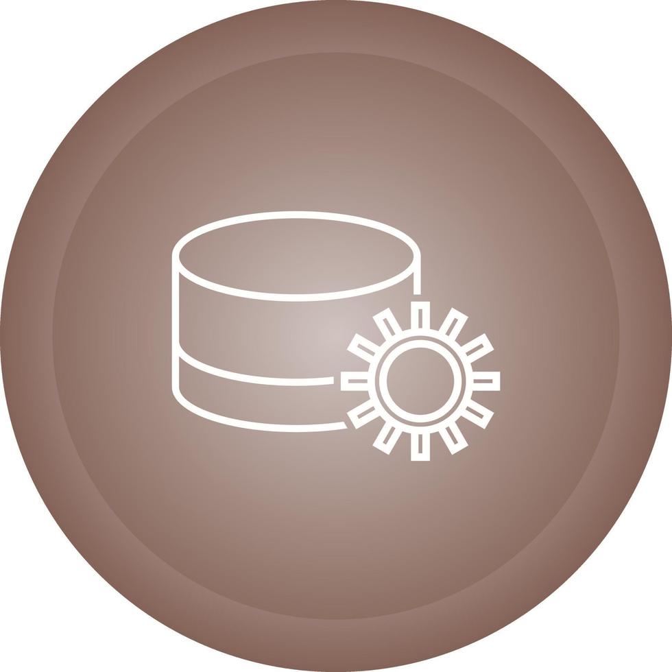 Database Setting Vector Icon