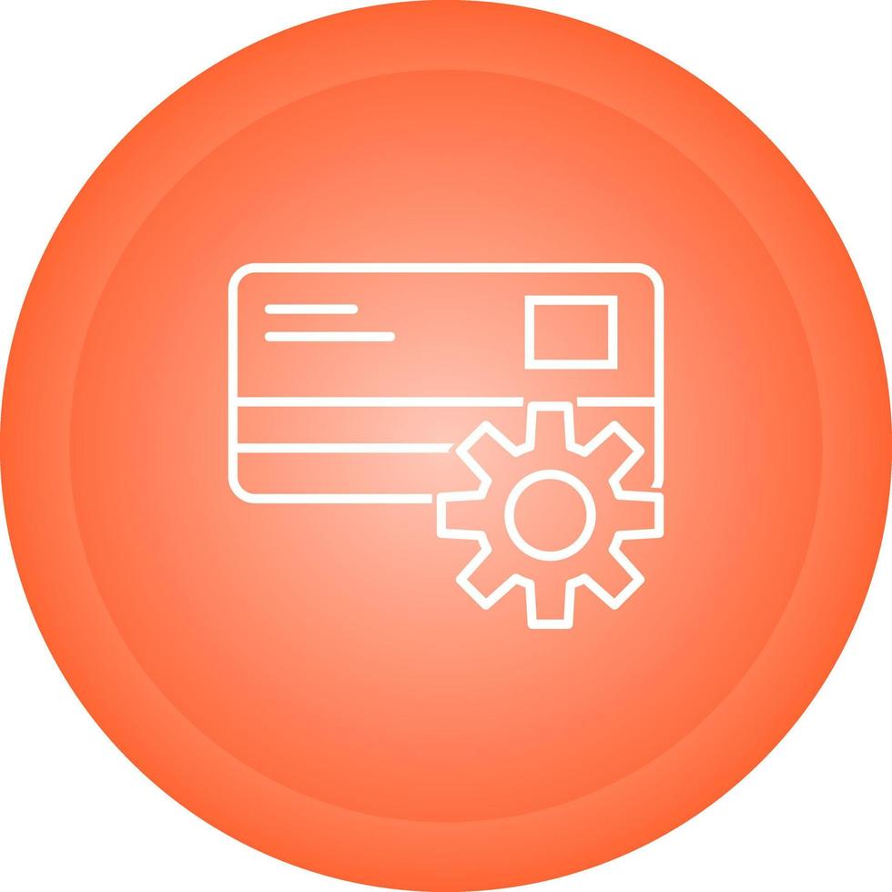 Payment Setting Vector Icon