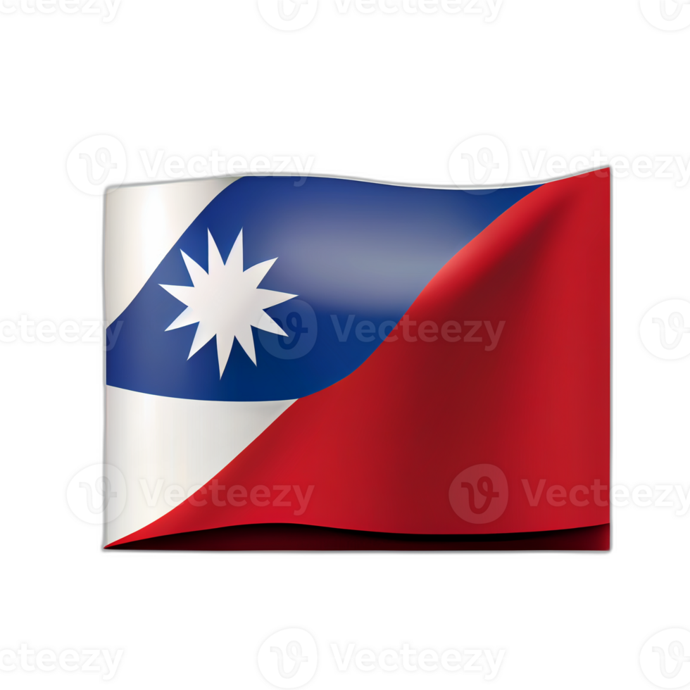 Taiwán bandera patriota ilustración, taiwanés banderas patriotismo, ai generado png