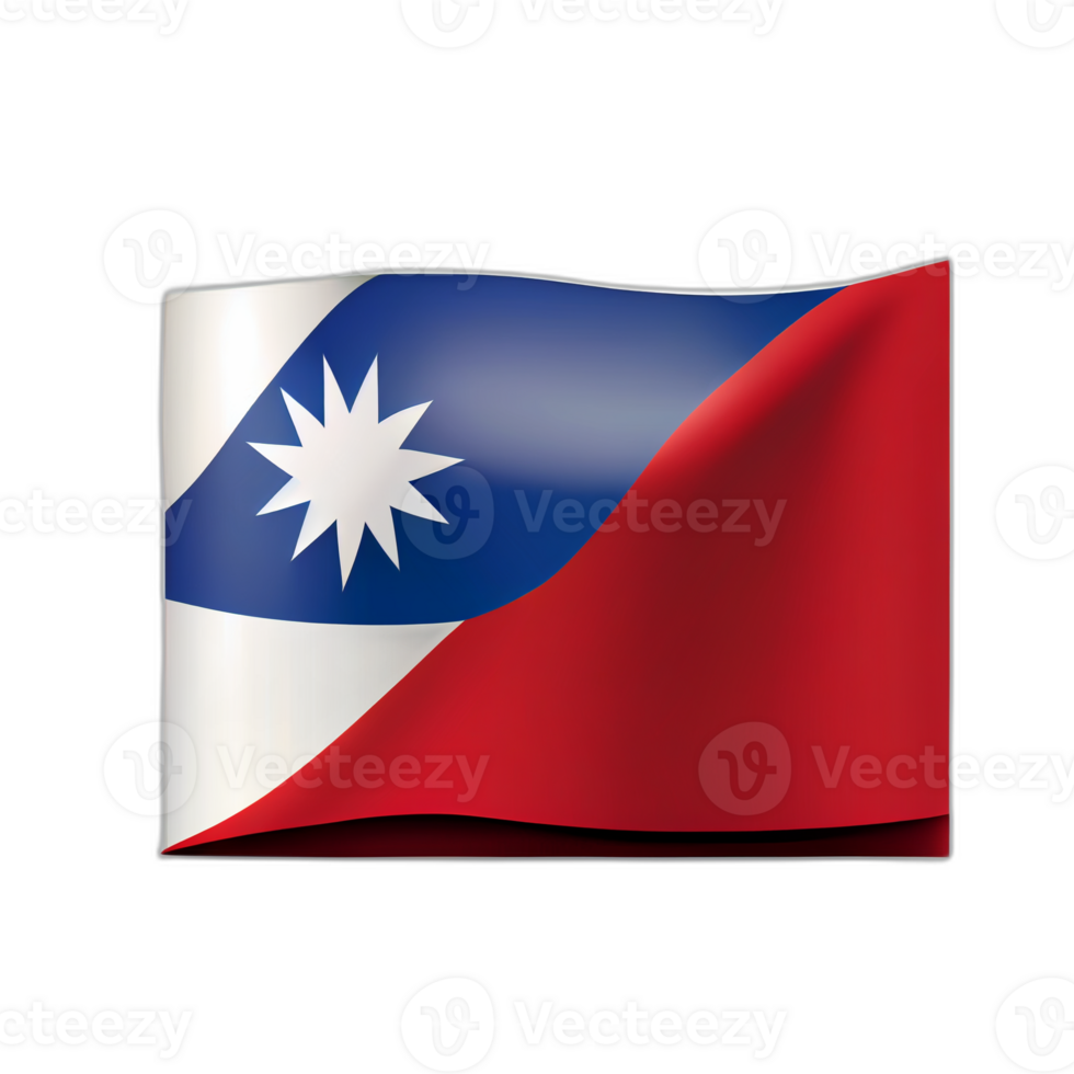 Taiwan Flagge Patriot Illustration, Taiwanese Flaggen Patriotismus, ai generiert png