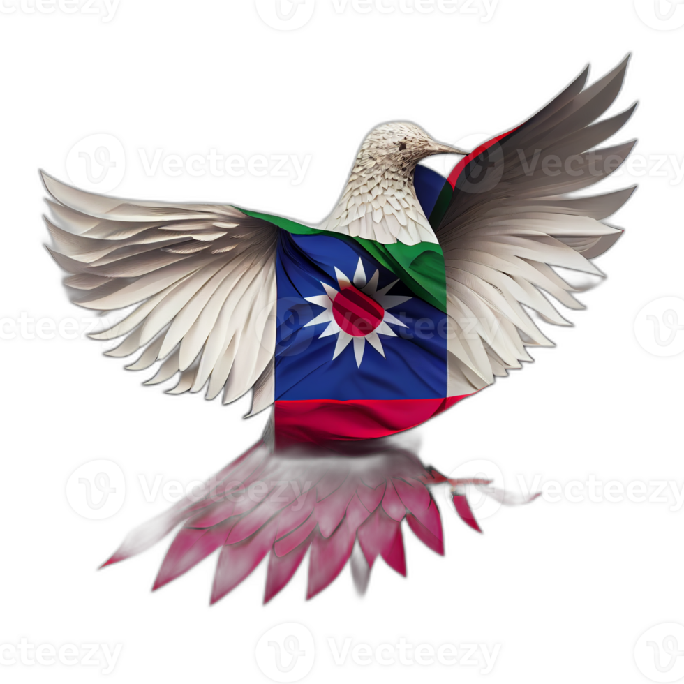 Taiwan vlag patriot illustratie, Taiwanees vlaggen patriottisme, ai gegenereerd png