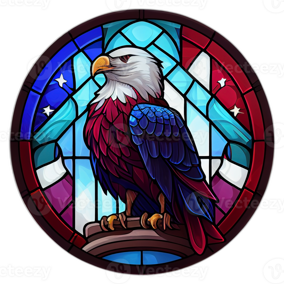 amerikanisch patriotisch Adler, Illustration, Kunstwerk, Patriot Adler, transparent Hintergrund, T-Shirt T-Shirt Design, ai generiert png