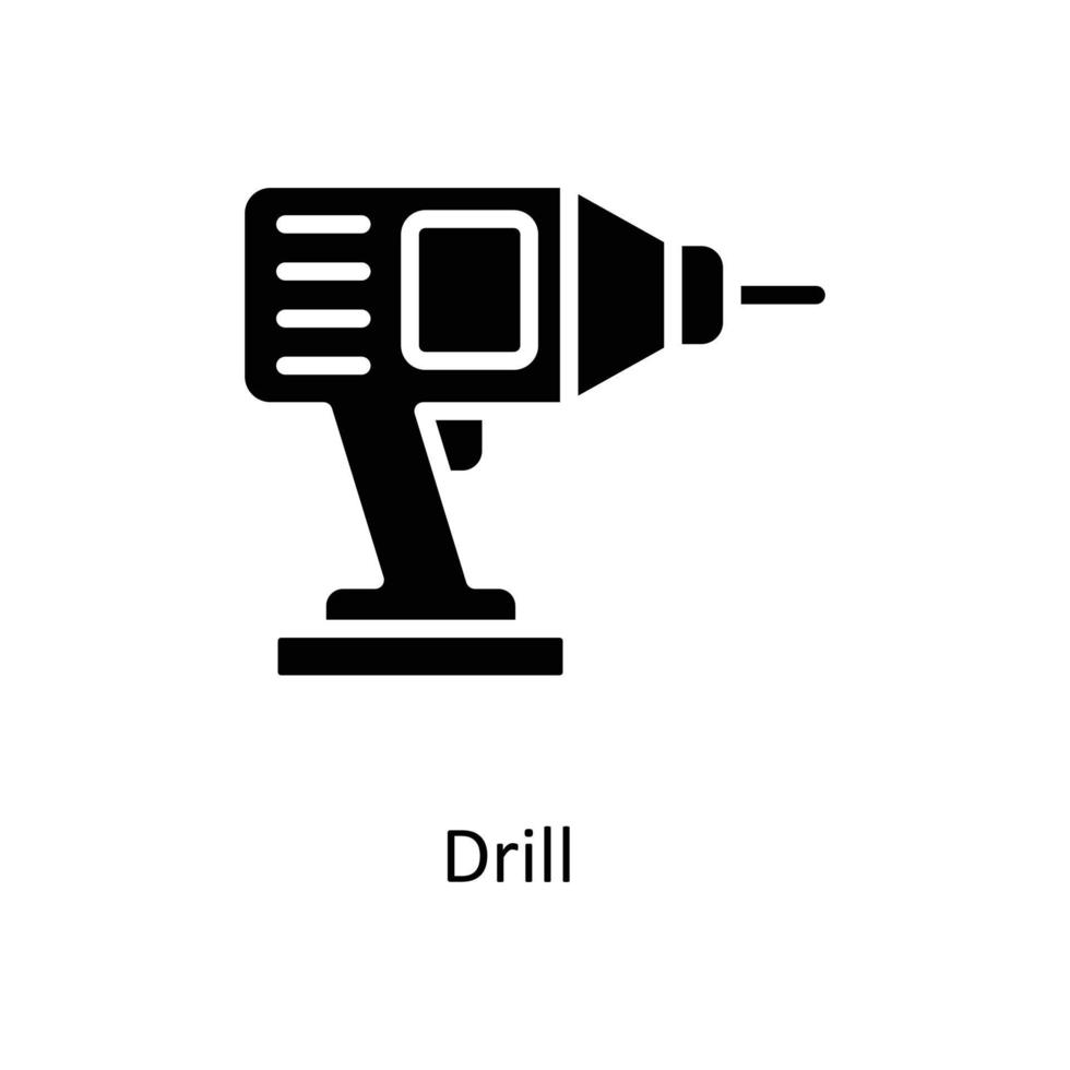 perforar vector sólido iconos sencillo valores ilustración valores