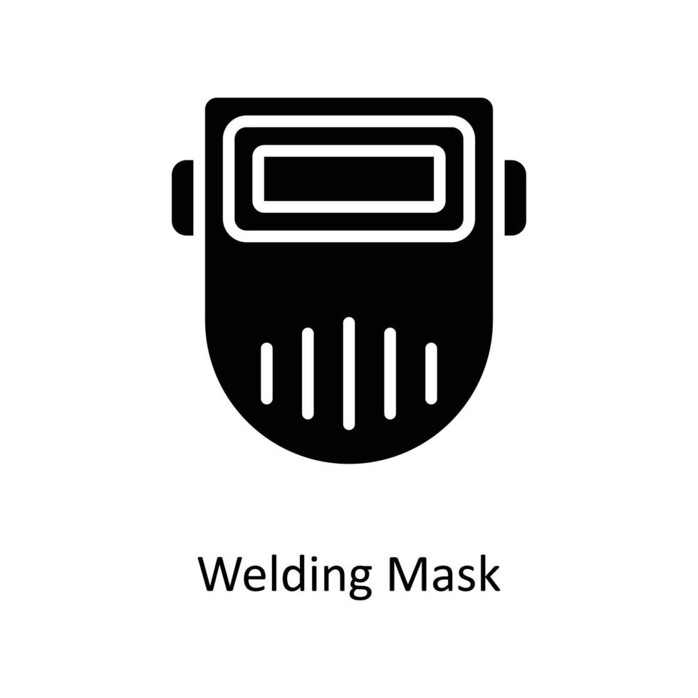 Welding Mask Vector Solid Icons. Simple stock illustration stock