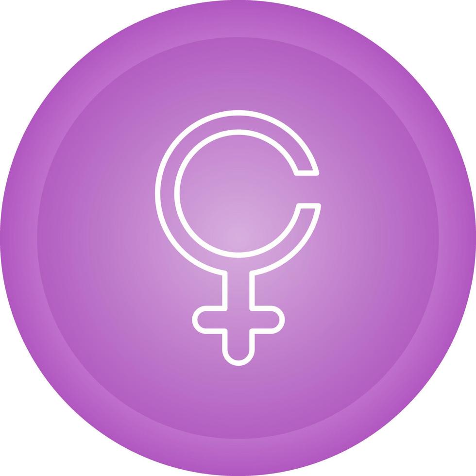 icono de vector de signo femenino