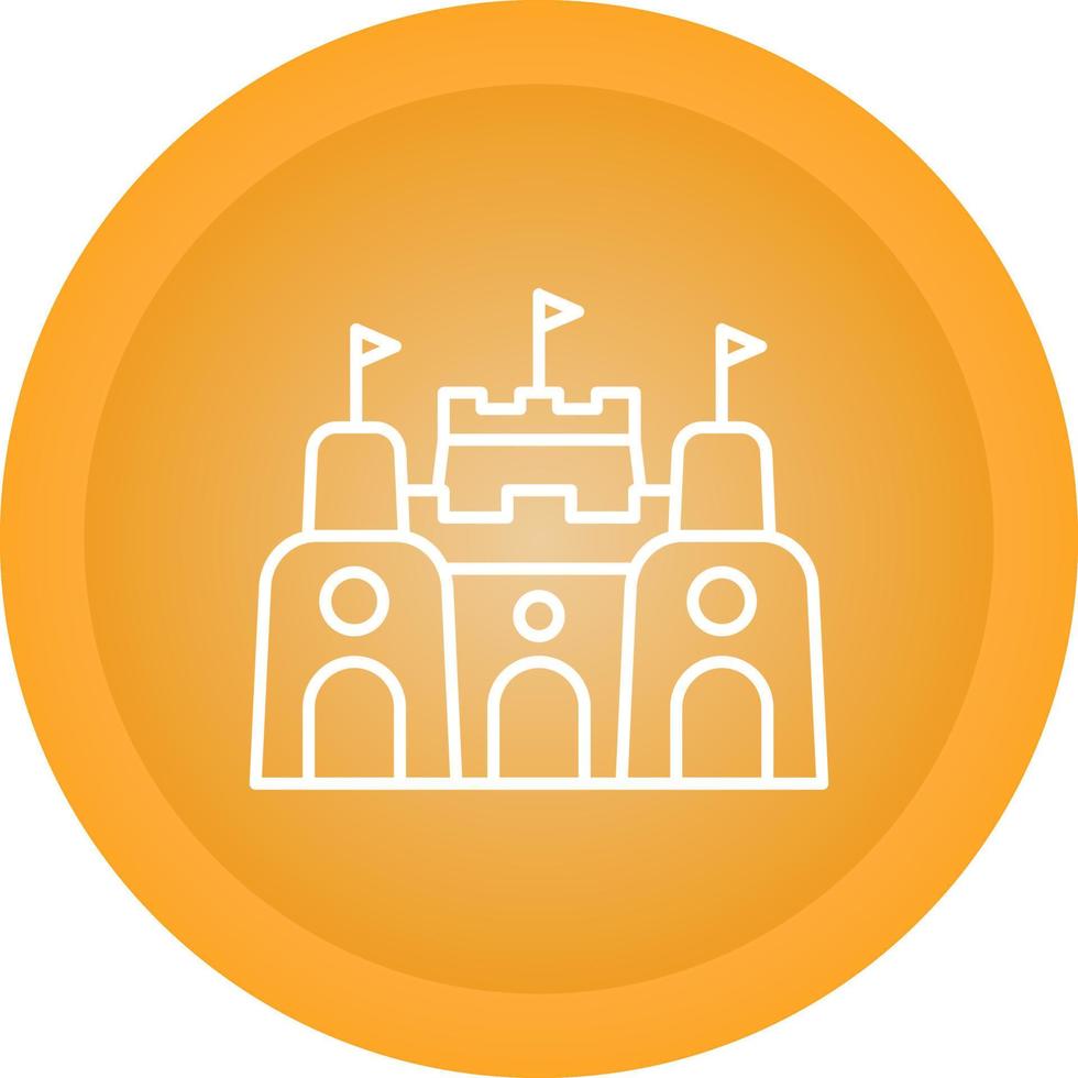 Sand Castle Vector Icon