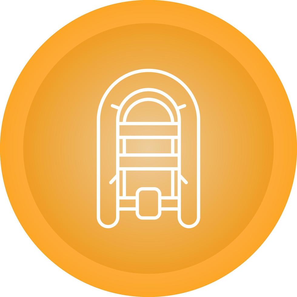 Inflatable Boat Vector Icon
