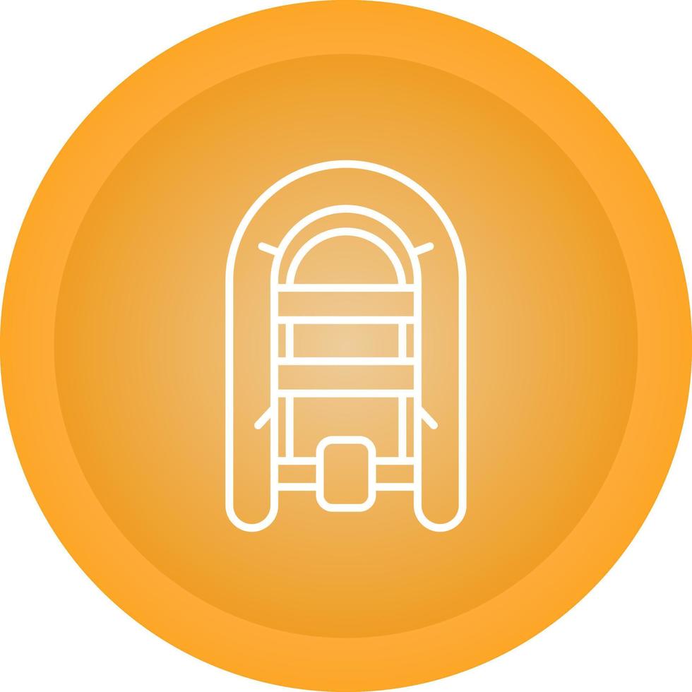 Inflatable Boat Vector Icon