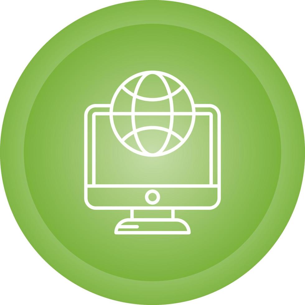 Lcd Globe Vector Icon