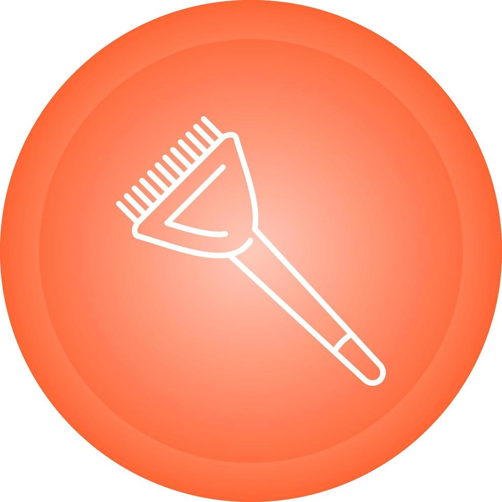 icono de vector de cepillo de tinte de cabello