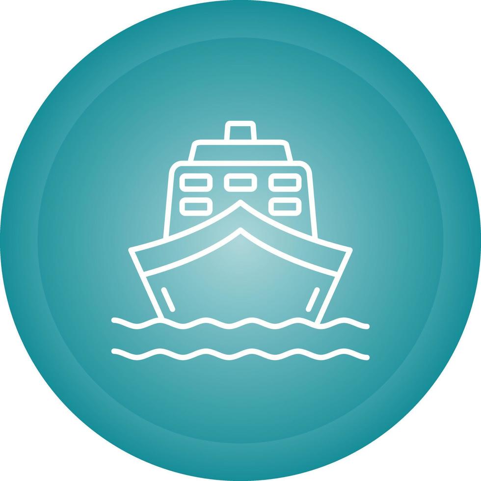 icono de vector de barco