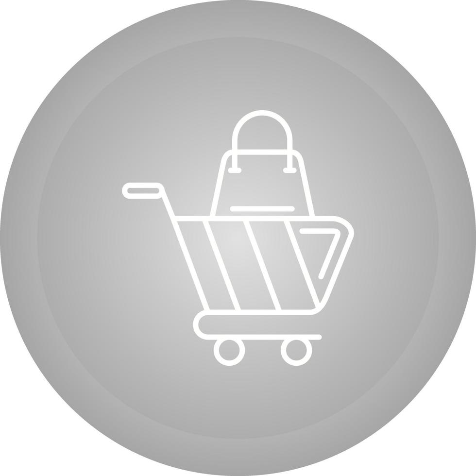 icono de vector de carrito de compras