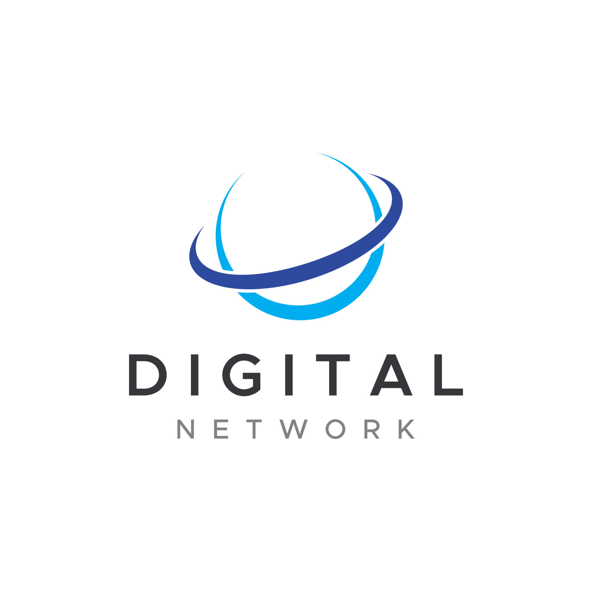 Logo design of futuristic global data or modern network