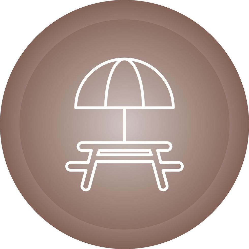 Camping Table Vector Icon
