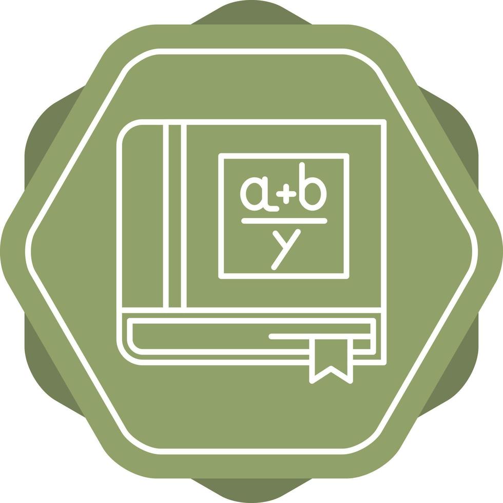 Algebra Book Vector Icon