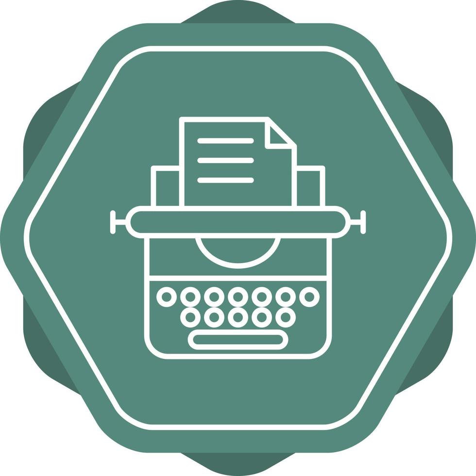 Typewriter Vector Icon