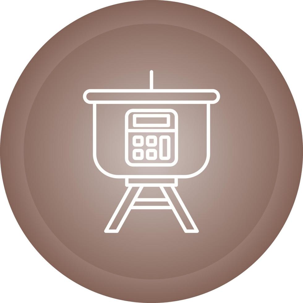Calculation Presentation Vector Icon
