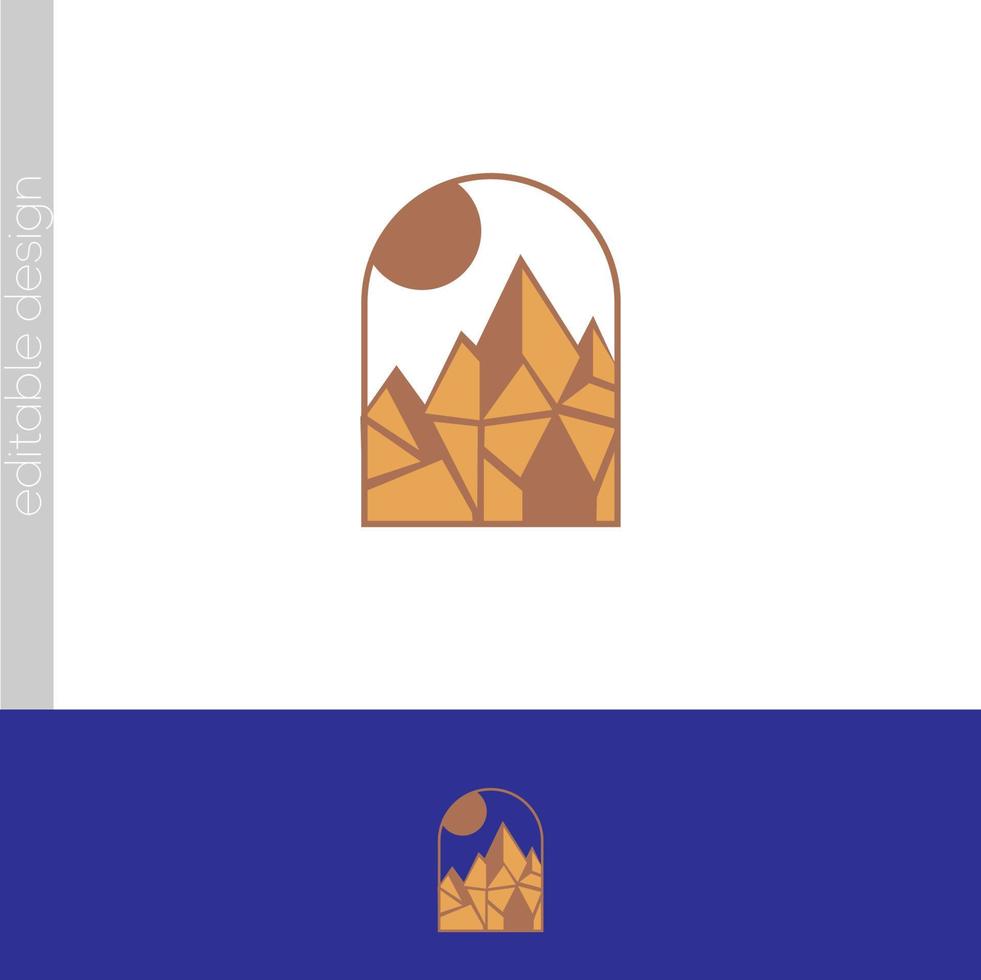modern and charming outdoor logo design vector