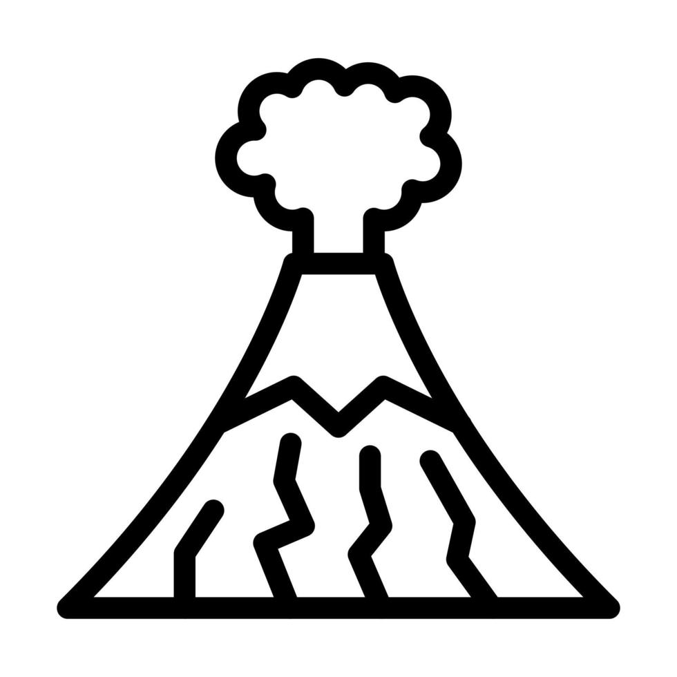 diseño de icono de volcán vector