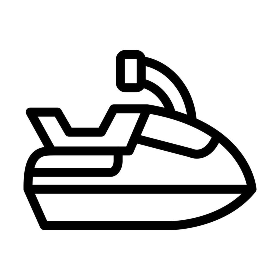 diseño de icono de moto acuática vector