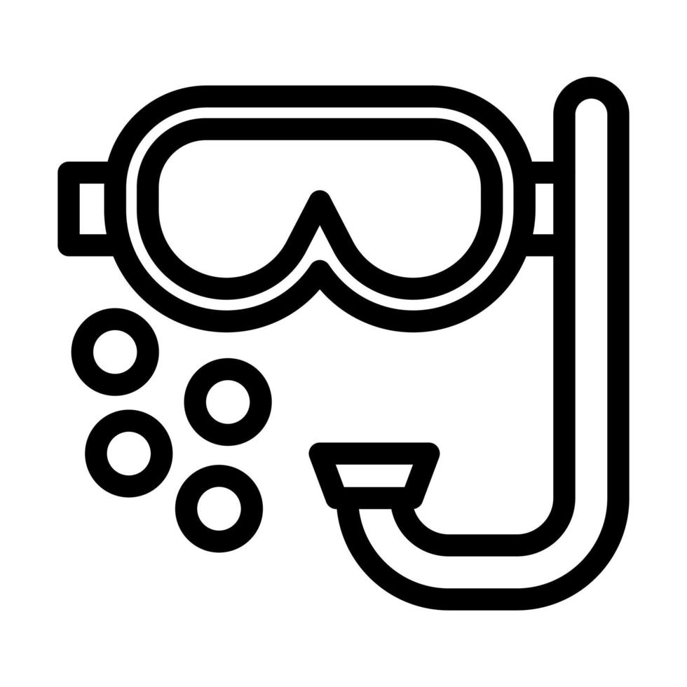 diseño de icono de snorkel vector