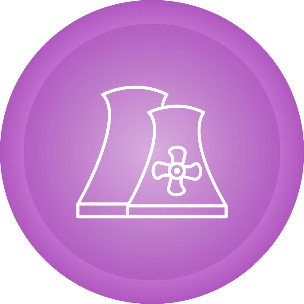 Nuclear Plant Vector Icon