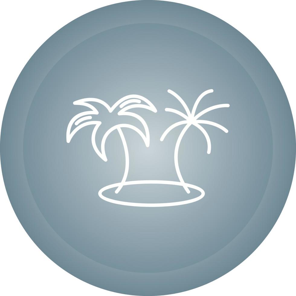 icono de vector de isla