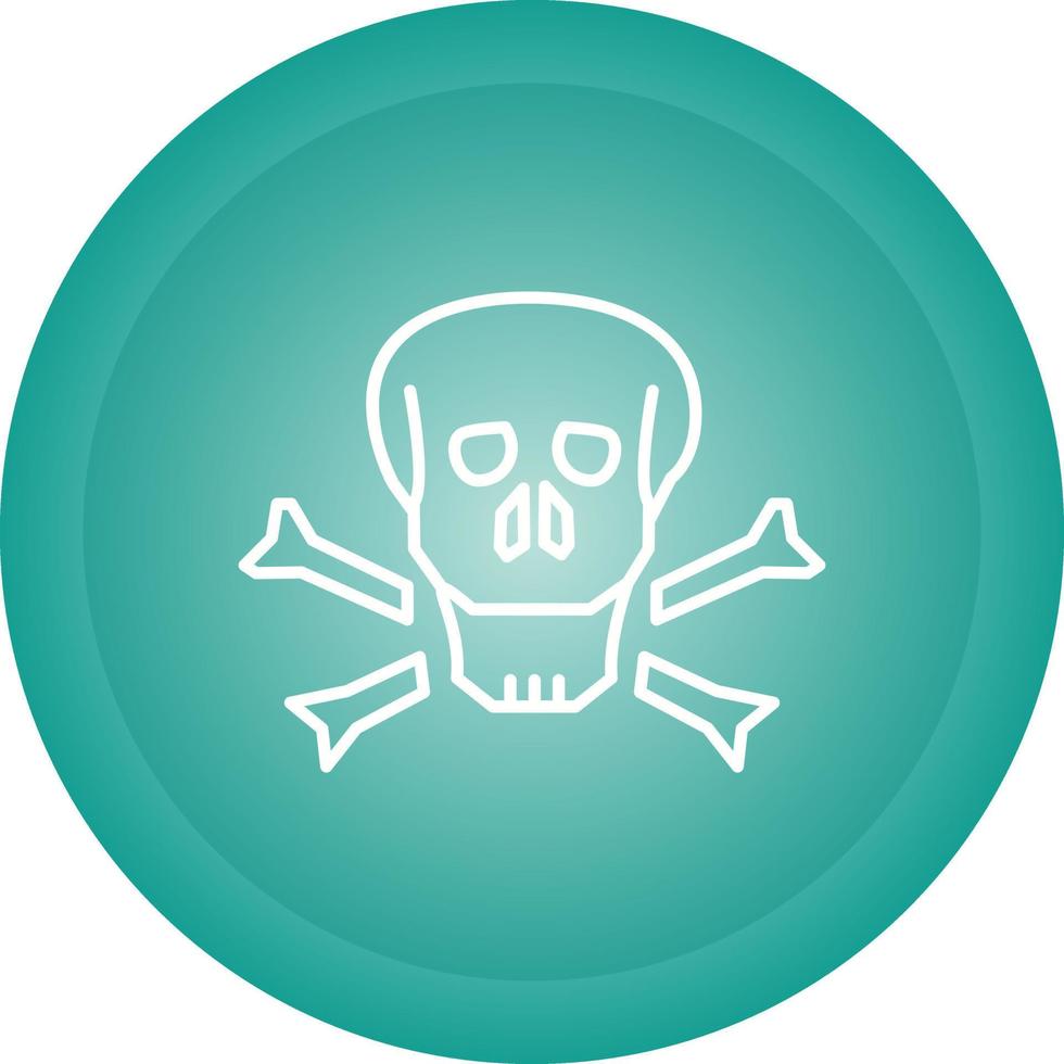 icono de vector de calavera pirata