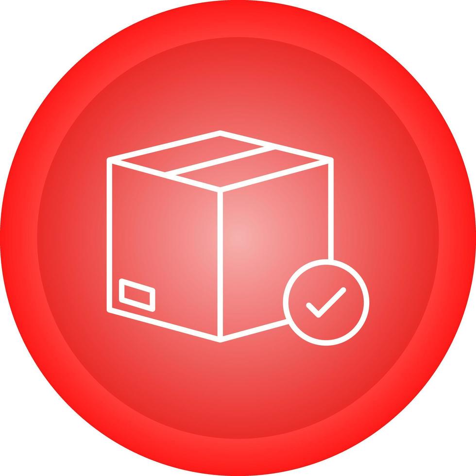 Valid Delivery of Packag Vector Icon