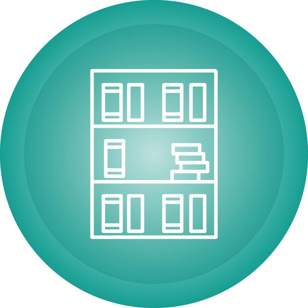 Book Shelf Vector Icon