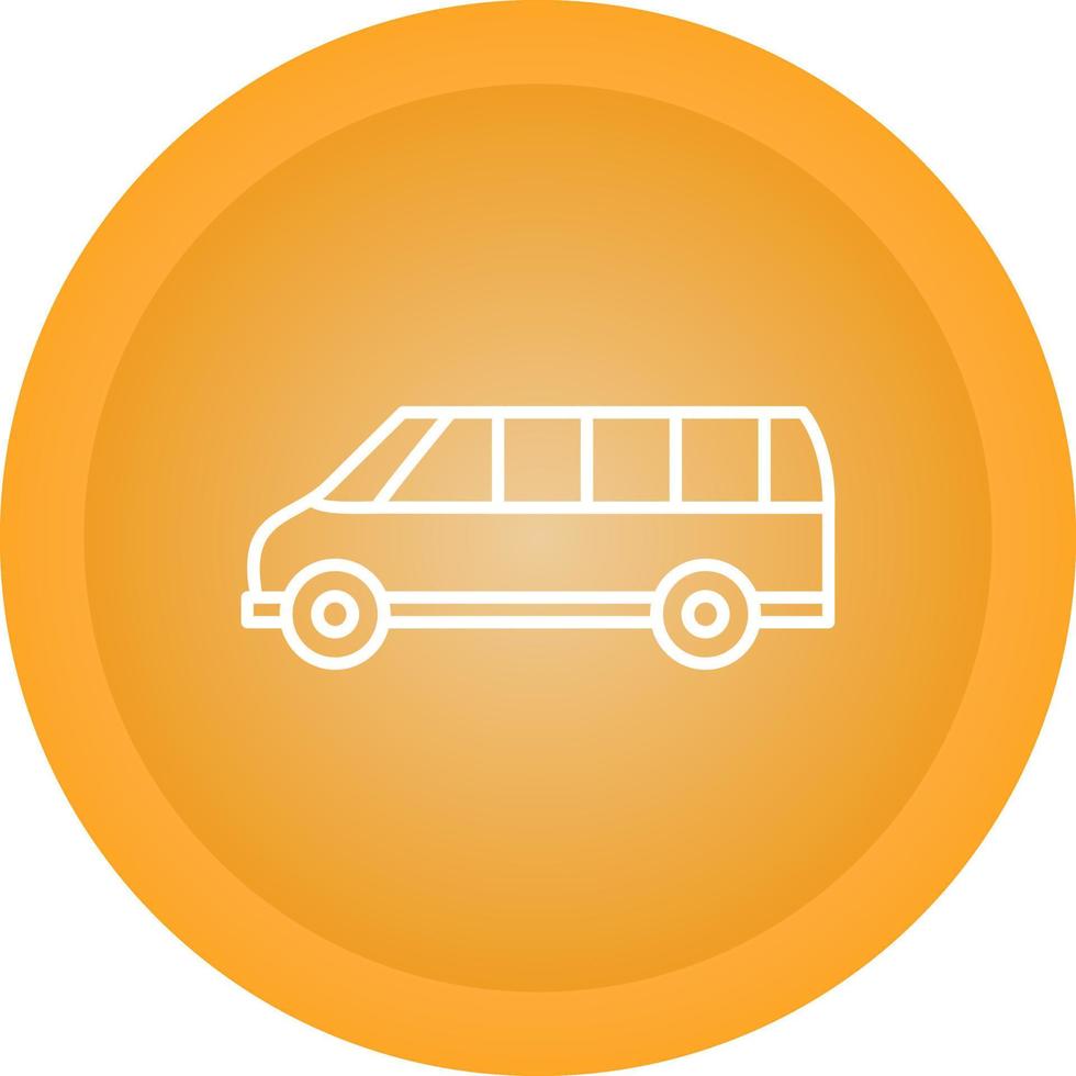 icono de vector de autobús de entrega