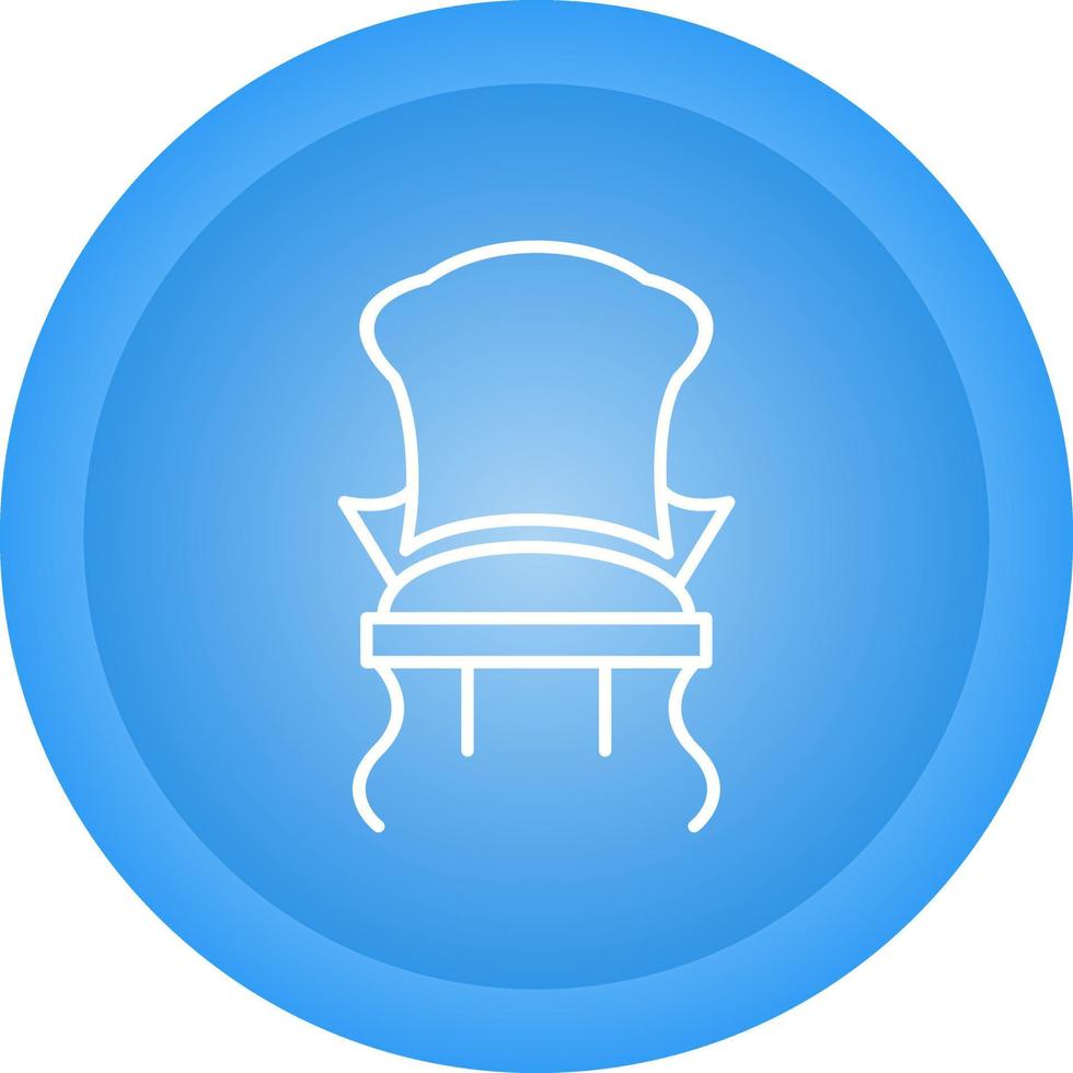 icono de vector de silla cómoda