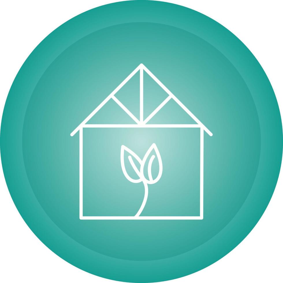 Green House Vector Icon