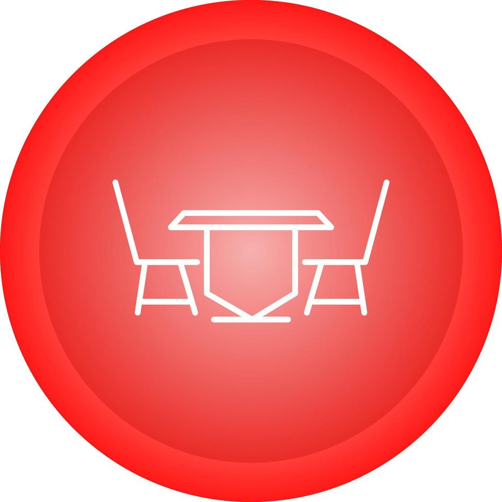 Lunch Table Vector Icon