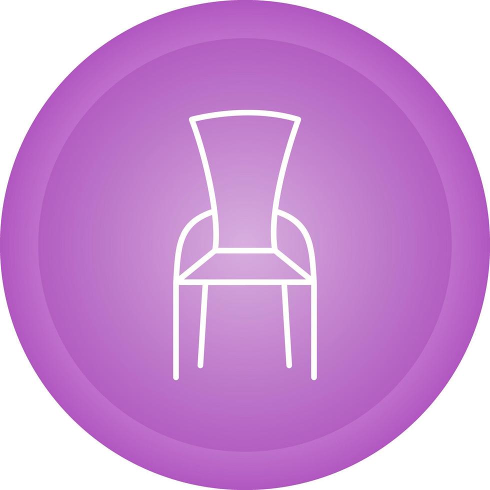 icono de vector de silla