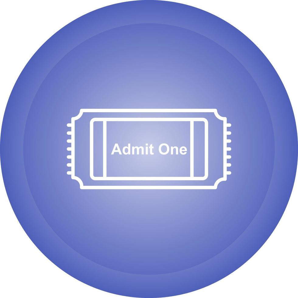 Movie Ticket Vector Icon