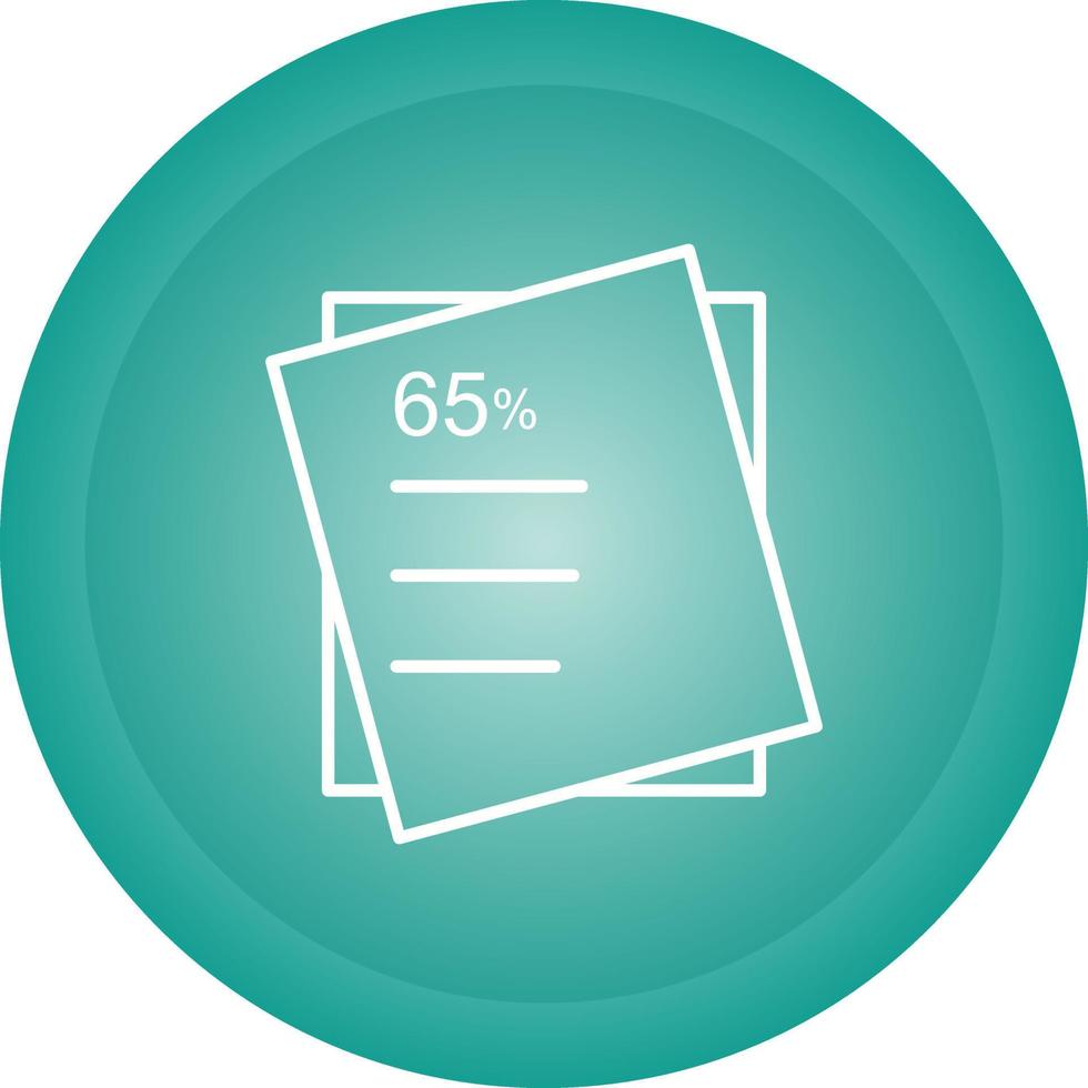 Graded Paper Vector Icon