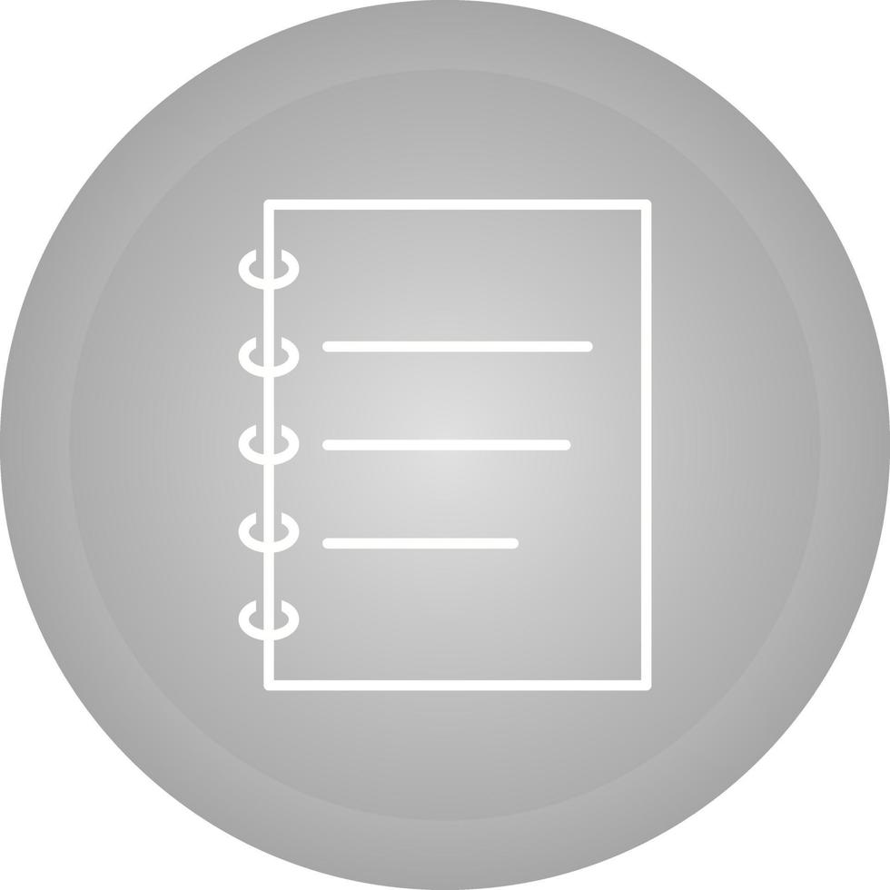 Notepad Vector Icon