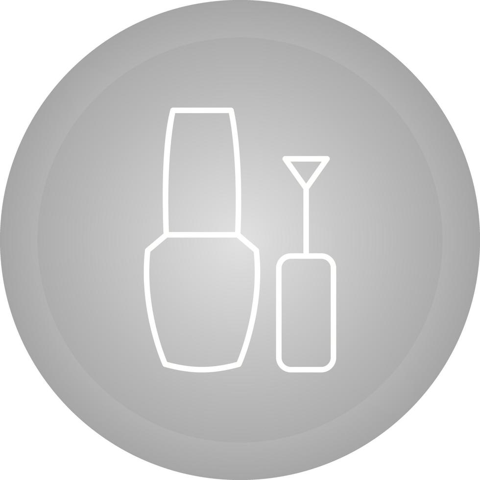 icono de vector de esmalte de uñas